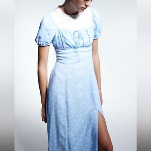 H&M Puff-sleeved midi dress